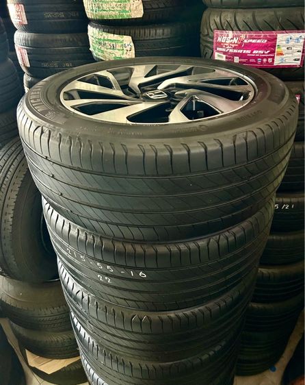 ล้อเดิมHONDA CIVIC 16 5รู114 พร้อมยางมิชลีน 215 55 16 ล้อแถมยาง5500 รูปที่ 2
