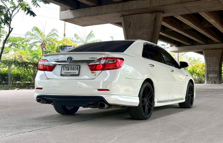 Toyota Camry 2013 2.5 HV Sedan ไฮบริด ไม่ติดแก๊ส เกียร์อัตโนมัติ ขาว รูปที่ 2