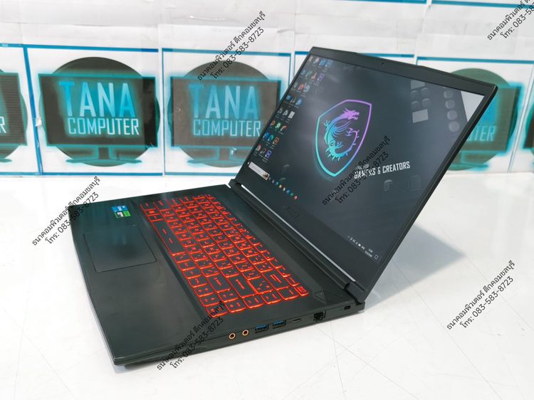 โน๊ตบุคเล่นเกมส์มือสอง MSI Gaming Intel I5-12450H Ram16GB SSD512GB RTX2050 4GB รูปที่ 4