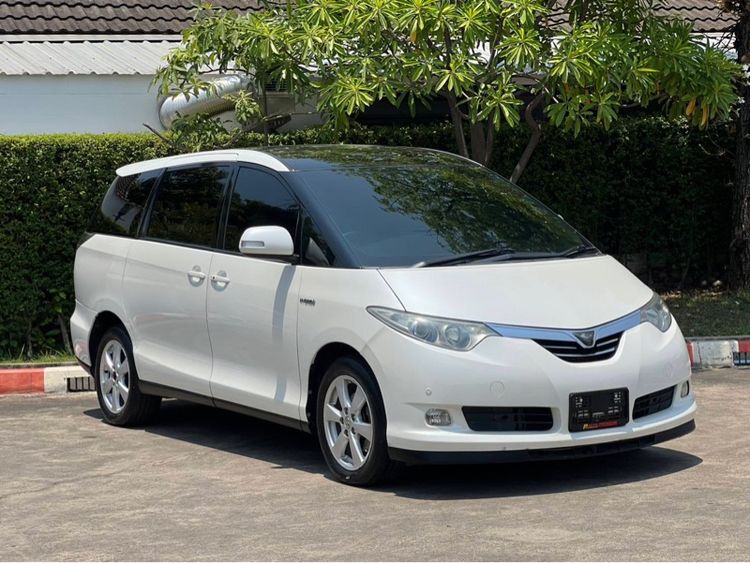Toyota Estima 2007 2.4 Hybrid E-Four 4WD Van ไฮบริด ไม่ติดแก๊ส เกียร์อัตโนมัติ ขาว รูปที่ 2
