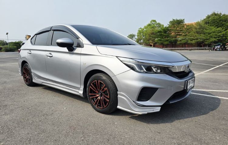 Honda City 2021 1.0 S Sedan เบนซิน ไม่ติดแก๊ส เกียร์อัตโนมัติ เทา รูปที่ 2