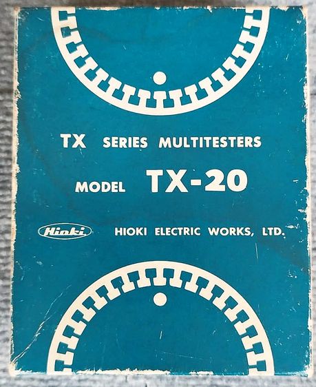 Hioki TX-20 made in Japan ซึ่งเป็นมัลติมิเตอร์แบบอนาล็อกวินเทจ รูปที่ 7