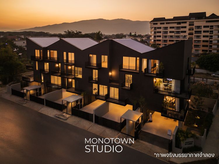 บ้านหรูใจกลางเมืองเชียงใหม่ 3.5 ชั้น โครงการ Monotown Studio ติด ถ.ซุปเปอร์ไฮเวย์ ตรงข้ามเซ็นทรัลเฟสติวัล