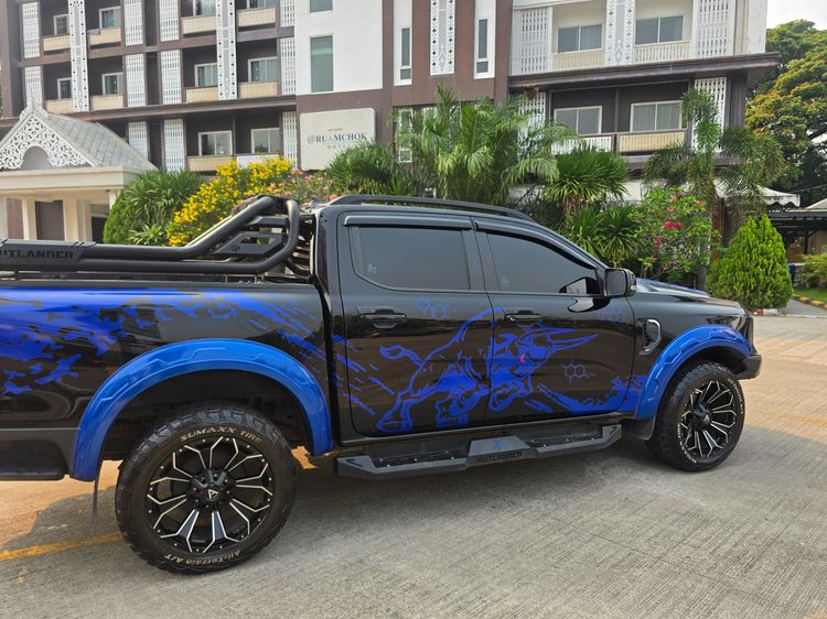 Ford Ranger 2024 2.0 Hi-Rider XLS Pickup ดีเซล ไม่ติดแก๊ส เกียร์อัตโนมัติ ดำ รูปที่ 2