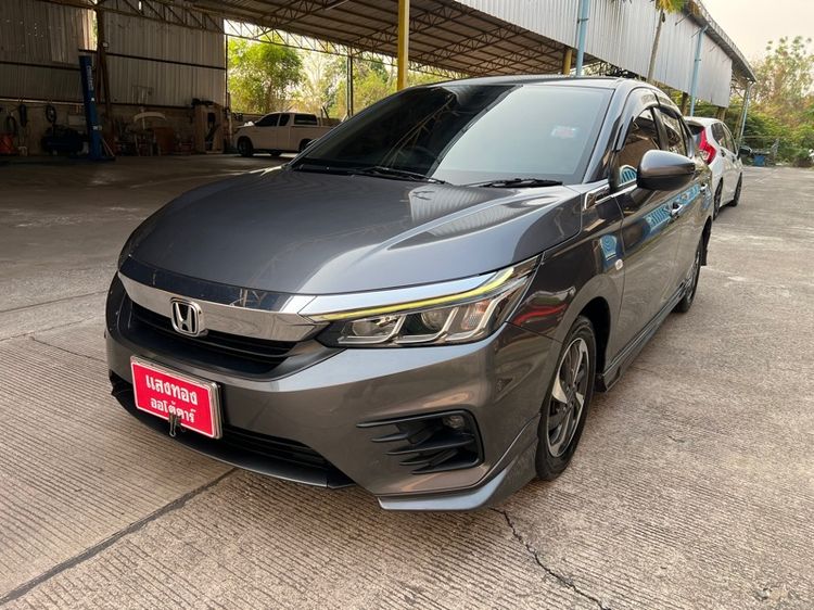 Honda City 2021 1.0 S Sedan เบนซิน ไม่ติดแก๊ส เกียร์อัตโนมัติ เทา รูปที่ 2