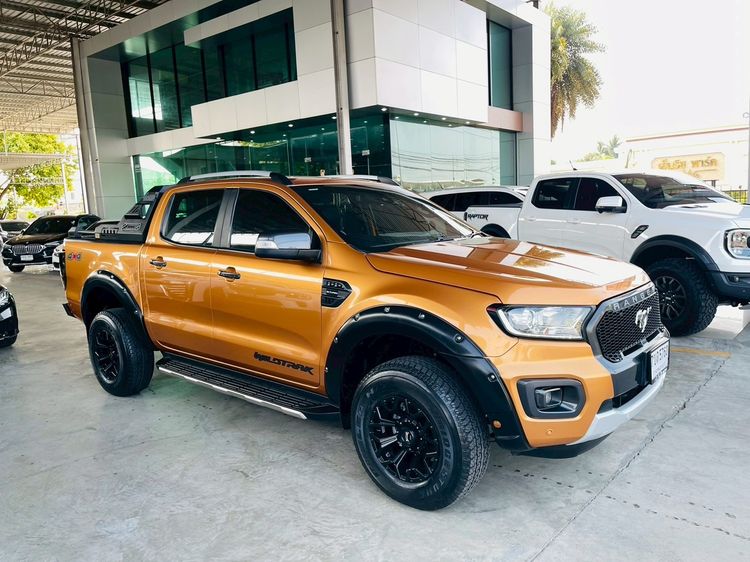 Ford Ranger 2019 2.0 Bi-Turbo 4WD Wildtrak Pickup ดีเซล ไม่ติดแก๊ส เกียร์อัตโนมัติ ส้ม รูปที่ 2