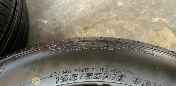 ✨ยางใหม่ป้ายแดง✨195-60-16 Dunlop🚩ปี 26🚩ใหม่กริ๊บ💖ถอดจาก🚗โชว์รูมรถ รูปที่ 4