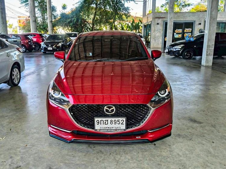 Mazda Mazda 2 2019 1.3 Skyactiv-G S Leather Sedan Sedan เบนซิน ไม่ติดแก๊ส เกียร์อัตโนมัติ แดง รูปที่ 2