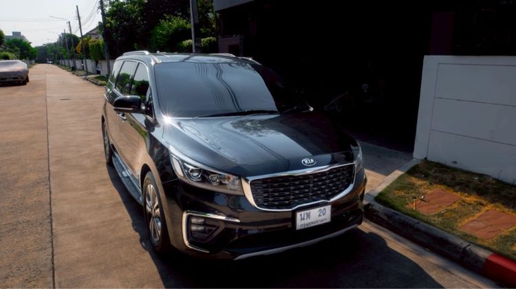 Kia Grand Carnival 2019 2.2 SXL ดีเซล ไม่ติดแก๊ส เกียร์อัตโนมัติ ดำ รูปที่ 4