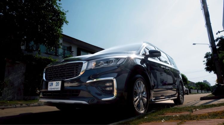 Kia Grand Carnival 2019 2.2 SXL ดีเซล ไม่ติดแก๊ส เกียร์อัตโนมัติ ดำ รูปที่ 2