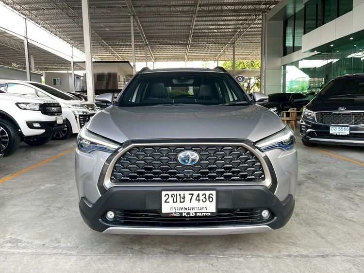 Toyota Corolla Cross 2022 1.8 Hybrid Premium Safety Sedan ไฮบริด ไม่ติดแก๊ส เกียร์อัตโนมัติ เทา รูปที่ 2