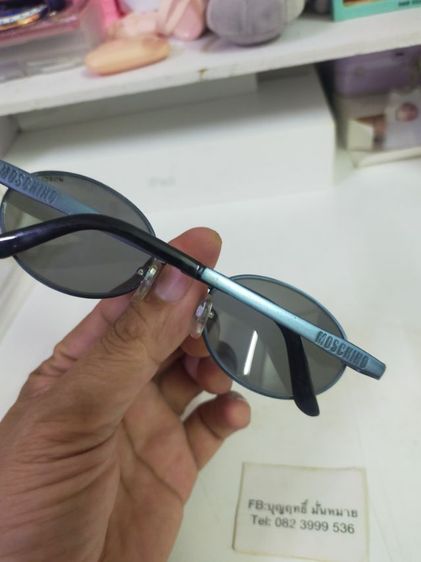แว่นกันแดด MOSCHINO ของแท้ ขนาด 50 20 135 หน้ากว้าง 135 ม. ทรงวินเทจ สวยๆ รูปที่ 2