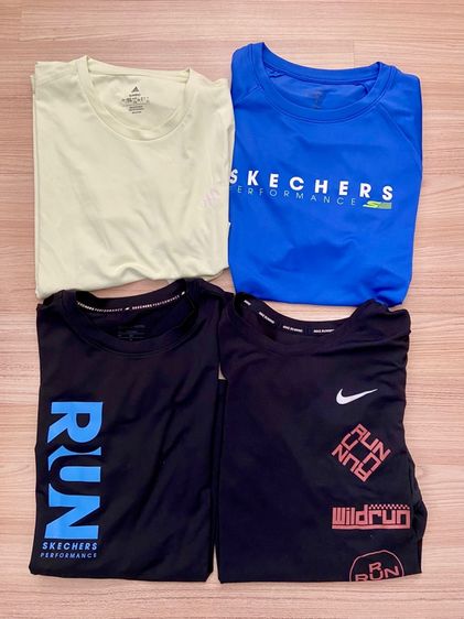 ไม่ระบุ ดำ เสื้อยืด Adidas เสื้อกีฬา แบรนด์แท้ สภาพดี ไนกี้ อะดิดาส