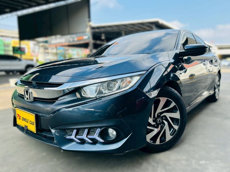 Honda Civic 2017 1.8 EL i-VTEC Sedan เบนซิน ไม่ติดแก๊ส เกียร์อัตโนมัติ น้ำเงิน รูปที่ 2