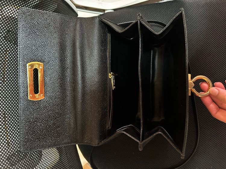 กระเป๋าหนังแท้ สีดำ รูปที่ 5