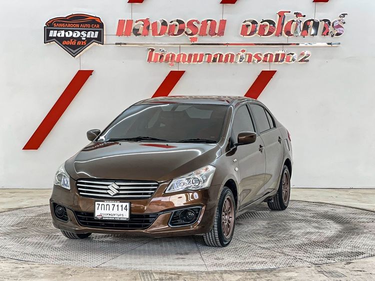 Suzuki Ciaz 2017 1.2 GL Sedan เบนซิน ไม่ติดแก๊ส เกียร์อัตโนมัติ น้ำตาล