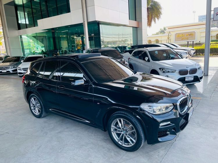 BMW X3 2020 X3 2.0 xDrive20d M Sport AWD Utility-car ดีเซล ไม่ติดแก๊ส เกียร์อัตโนมัติ ดำ รูปที่ 2