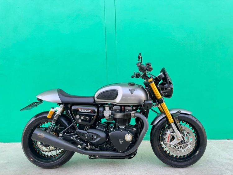 Triumph Thruxton R 1200 สีเทา ปี2016แต่งเต็มระบบ