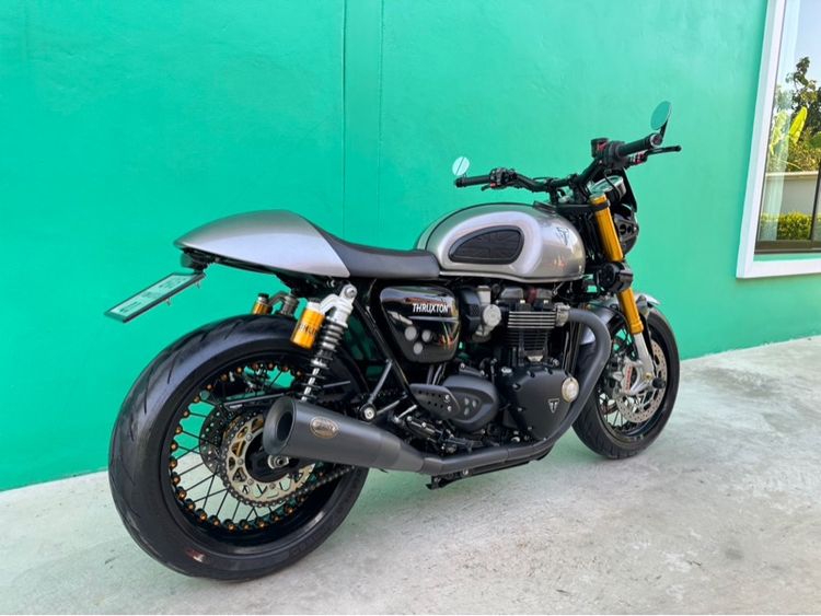 Triumph Thruxton R 1200 สีเทา ปี2016แต่งเต็มระบบ รูปที่ 3