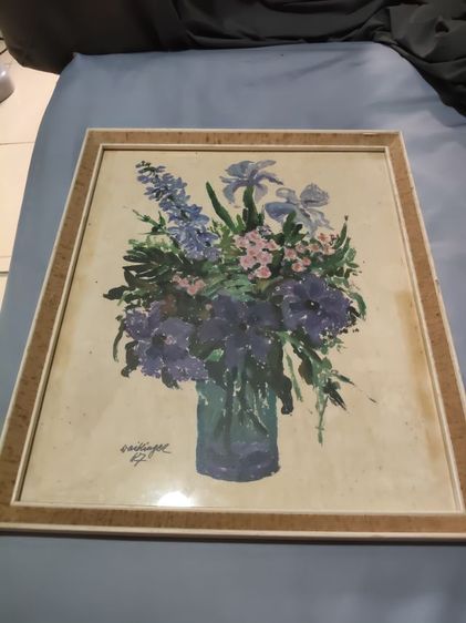 ขาย ภาพวาดดอกไม้ในแจกัน งานวินเทจปี 1987 Signed Waiblinger 87 สวยคลาสสิกพร้อมกรอบ

 รูปที่ 2