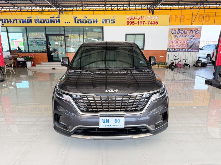 Kia Carnival 2022 2.2 EX Van ดีเซล ไม่ติดแก๊ส เกียร์อัตโนมัติ เทา รูปที่ 2