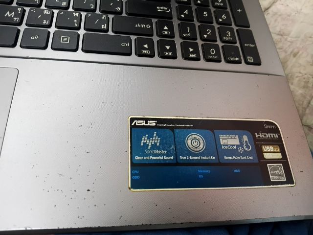 โน็ตบุ้คส์ มือสอง Asus A550V core i7 6700hq ram 8G geforce 850m รูปที่ 3