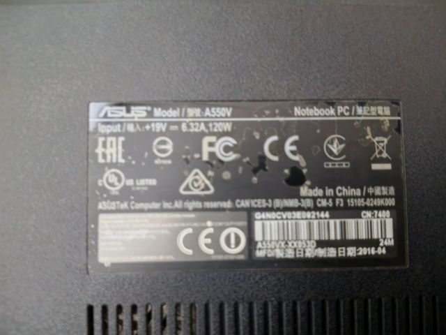 โน็ตบุ้คส์ มือสอง Asus A550V core i7 6700hq ram 8G geforce 850m รูปที่ 5