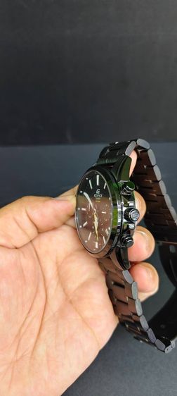 Casio Edifice EFV-510DX Chronograph WR100M สายสแตนเลส สีดํา ของแท้ รูปที่ 10