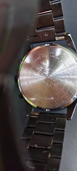 Casio Edifice EFV-510DX Chronograph WR100M สายสแตนเลส สีดํา ของแท้ รูปที่ 6