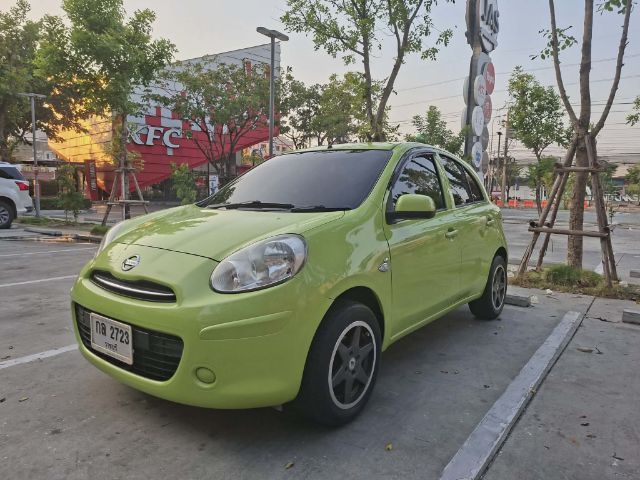Nissan March 2011 1.2 EL Sedan เบนซิน ไม่ติดแก๊ส เกียร์อัตโนมัติ เขียว รูปที่ 3
