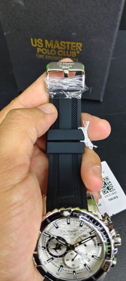 US Master Polo Club Chronograph สายยาง Sport กันน้ํา ดีไซน์สปอร์ต ของใหม่ยังไม่ได้ใช้ รูปที่ 7