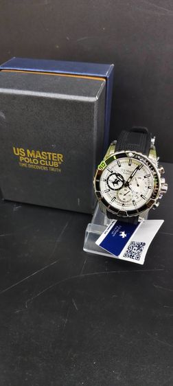 US Master Polo Club Chronograph สายยาง Sport กันน้ํา ดีไซน์สปอร์ต ของใหม่ยังไม่ได้ใช้ รูปที่ 5