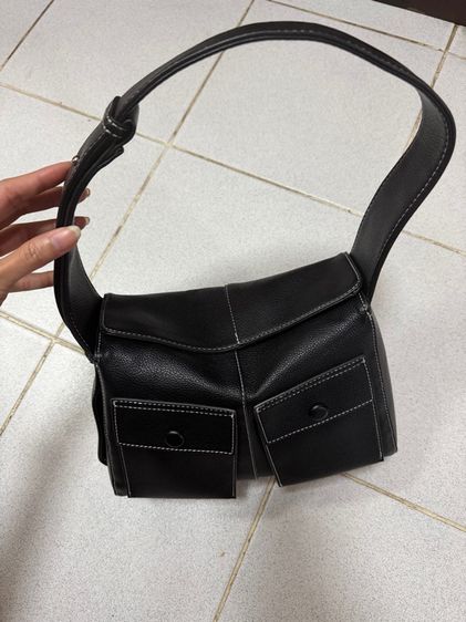 Used like new กระเป๋าหนัง แบรนด์ Gaia Shoulder bag  รูปที่ 5