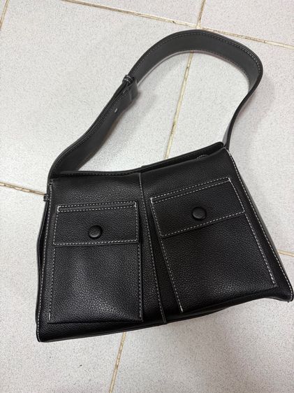 Used like new กระเป๋าหนัง แบรนด์ Gaia Shoulder bag  รูปที่ 7