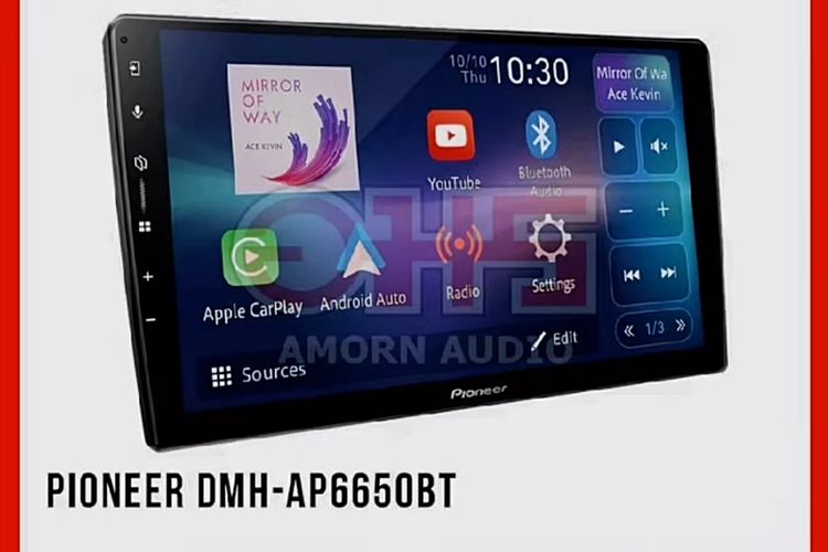 จอติดรถยนต์  Pioneer DMHAP6650BT