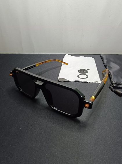 แว่นกันแดด GYPSO ทรงเหลี่ยม Navigator ดีไซน์วินเทจ ขาลายกระ รุ่น BE582 รูปที่ 10