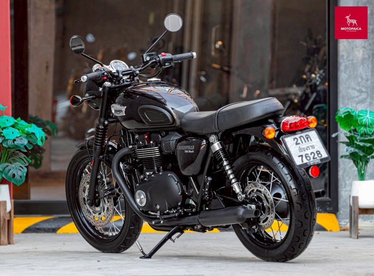 Triumph Bonneville T100 Black ปี2017 วิ่งน้อย5,000Km. รถใหม่มาก  รูปที่ 4