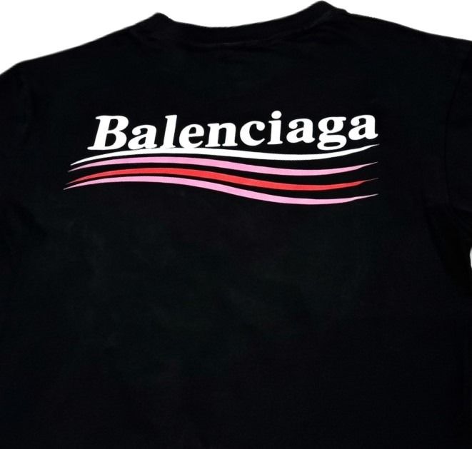 BALENCIAGA  Wavy Logo T-Shirt รูปที่ 7