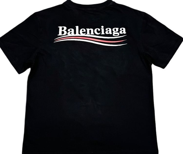 BALENCIAGA  Wavy Logo T-Shirt รูปที่ 10