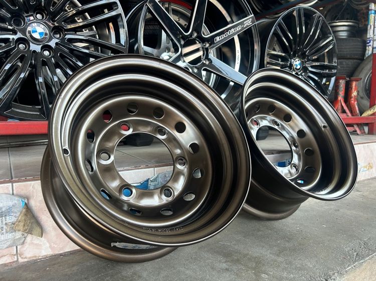 กระทะผ่าTCPY ขอบ14 เพลาลอย หลุดจอง1คู่ สั่งทำสีพิเศษ