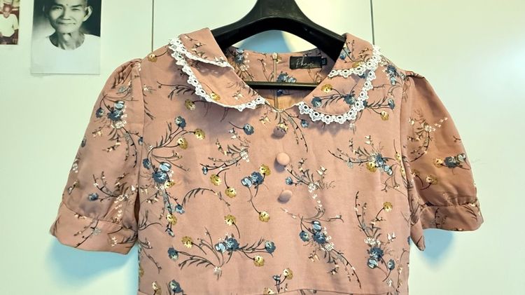 แขนสั้น ชมพู EU 45.5 เดรส | จั๊มสูท อื่นๆ เดรสลายดอกไม้หวานๆ