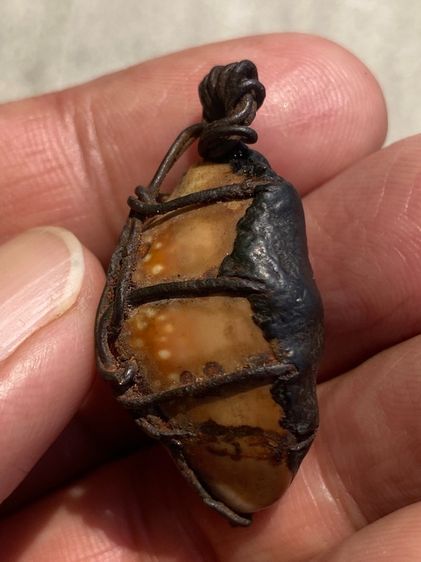 เบี้ยแก้ หลวงพ่อนุ่ม วัดนางใน ถักรวด รูปที่ 2