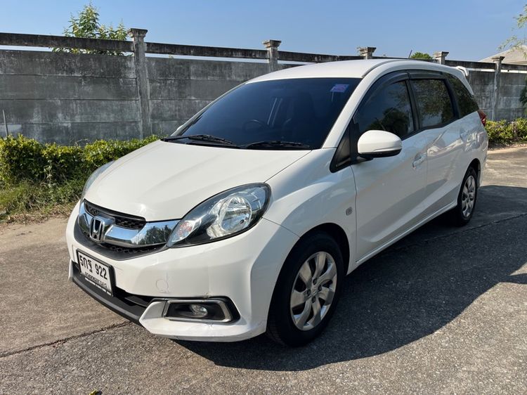 Honda Mobilio 2016 1.5 S Utility-car เบนซิน เกียร์อัตโนมัติ ขาว รูปที่ 2