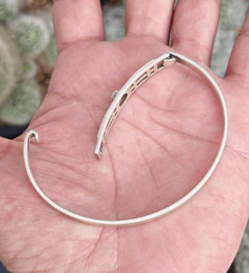 กำไลเงินแท้​ งานเก่า​ Made​ In​ England​ หายากมาก​ ราคาแบ่งปันครับ รูปที่ 4