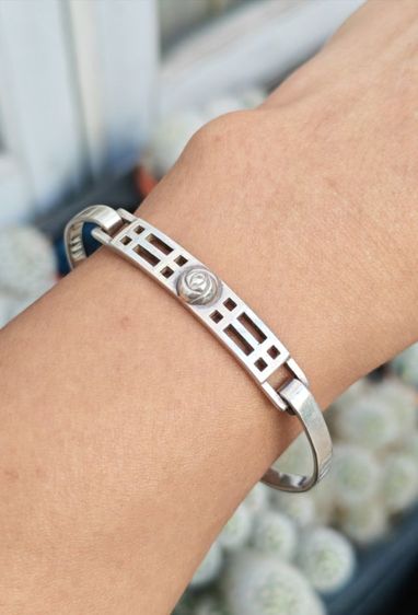 กำไลเงินแท้​ งานเก่า​ Made​ In​ England​ หายากมาก​ ราคาแบ่งปันครับ รูปที่ 7