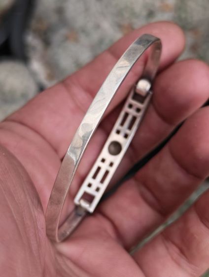 กำไลเงินแท้​ งานเก่า​ Made​ In​ England​ หายากมาก​ ราคาแบ่งปันครับ รูปที่ 3