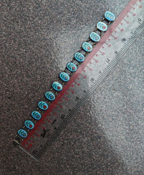 สร้อยข้อมือเงินแท้​ ลงยา​ งานเก่า​ ไม่ต้องไปหาอีกเส้นครับ​ สวยมาก​ ราคาแบ่งปันครับ รูปที่ 10