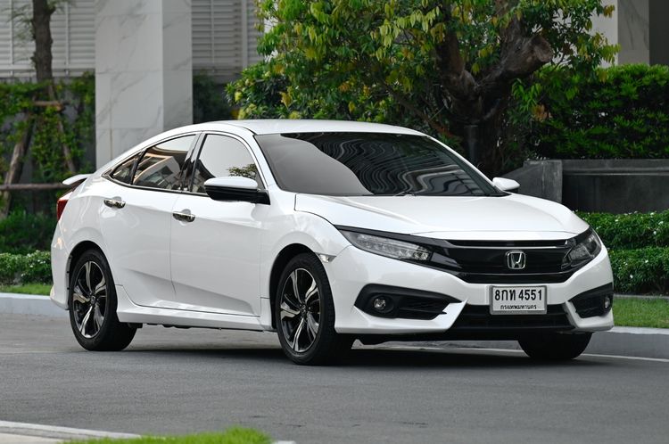 Honda Civic 2019 1.5 Turbo RS Sedan เบนซิน ไม่ติดแก๊ส เกียร์อัตโนมัติ ขาว รูปที่ 2