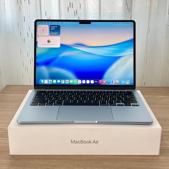 อายุ 7 วัน MacBook Air M4 สีฟ้า Sky Blue Ram 16 SSD 256 ใหม่กริ๊บ ประกันเต็มๆ ครบยกกล่อง ซื้อ AppleCare ได้ รูปที่ 2