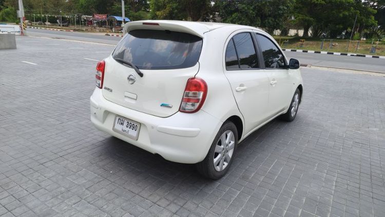 Nissan March 2013 1.2 E Sedan เบนซิน เกียร์อัตโนมัติ ขาว รูปที่ 4